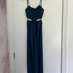 NWT - Abercrombie Blue Cut-out Maxi Dress